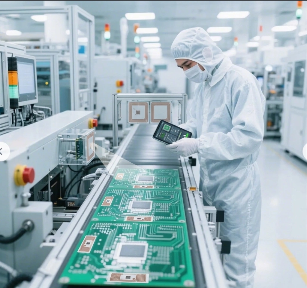 RFID电子制造全流程应用方案 SMT贴片防错料回流焊高温追溯组装防呆